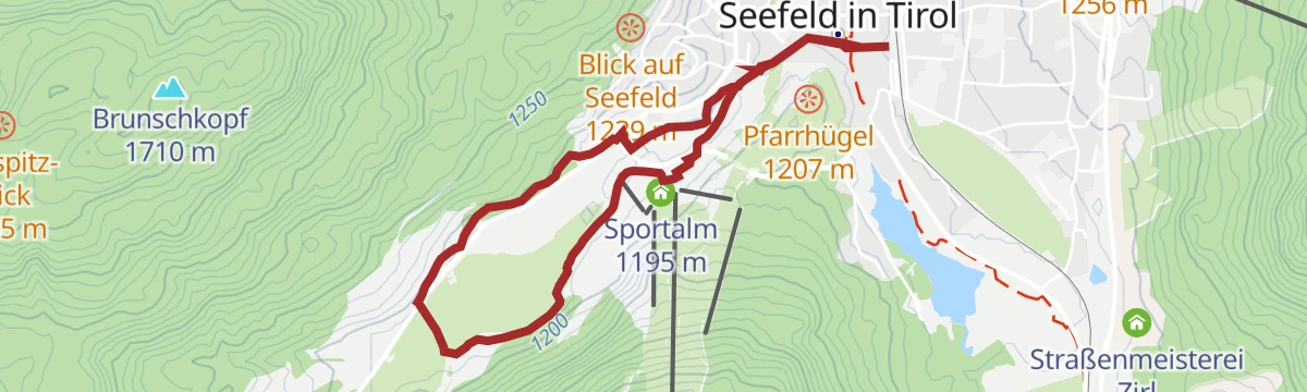 Route map: Rolli-Rundwanderung im Möserer Tal